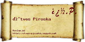 Ötves Piroska névjegykártya